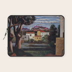Pablo Picasso, Mediterranean Paysage (Landscape with Dead and Live Trees) (Paisaje con árbol muerto y vivo), oil on canvas landscape painting Laptop Sleeve Gallery Image 1