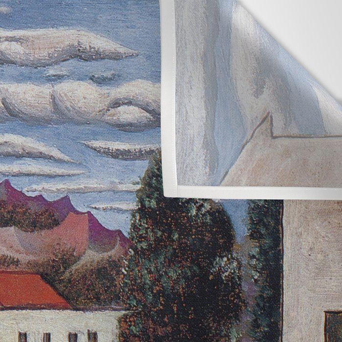 Pablo Picasso, Mediterranean Paysage (Landscape with Dead and Live Trees) (Paisaje con árbol muerto y vivo), oil on canvas landscape painting Wall Tapestry Gallery Image 3