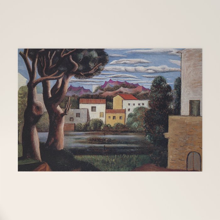 Pablo Picasso, Mediterranean Paysage (Landscape with Dead and Live Trees) (Paisaje con árbol muerto y vivo), oil on canvas landscape painting Welcome Mat Gallery Image 1