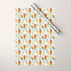 Sunflower Floral Highland Cow Wrapping Paper Gallery Image 1