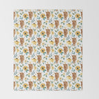 Sunflower Floral Highland Cow Throw Blanket Gallery Image 2