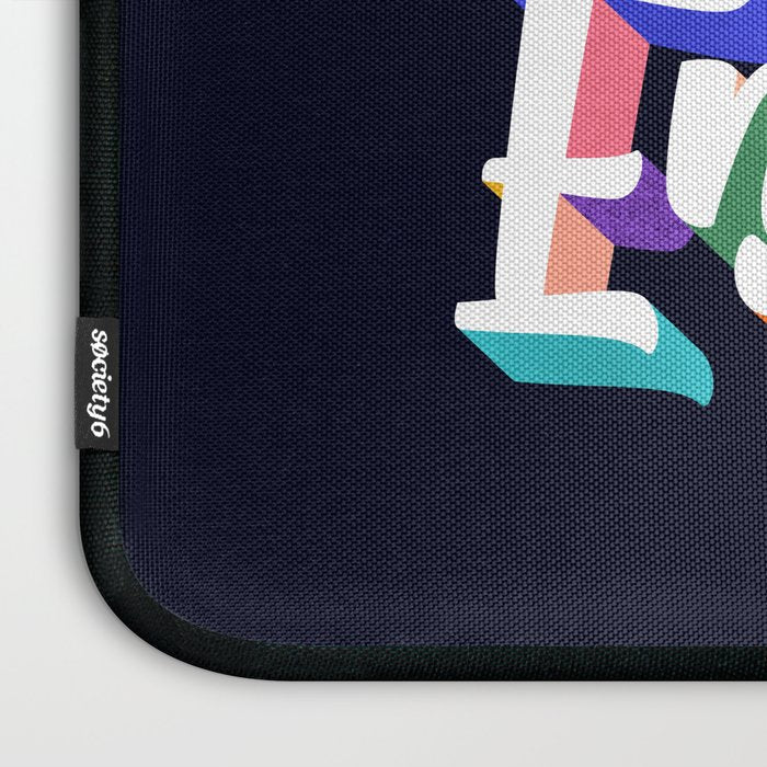 Positive Energy- typography Laptop Sleeve Gallery Image 3