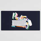 Positive Energy- typography Desk Mat Gallery Image 1