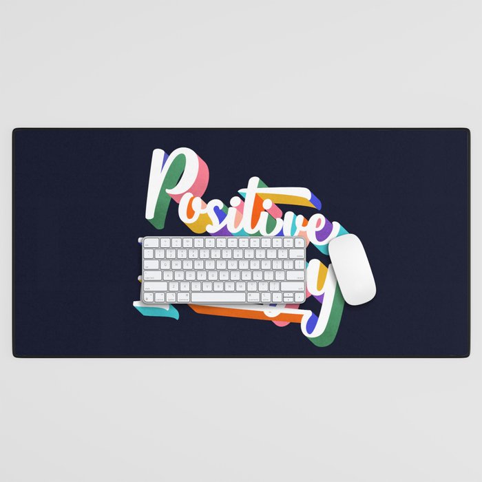 Positive Energy- typography Desk Mat Gallery Image 1