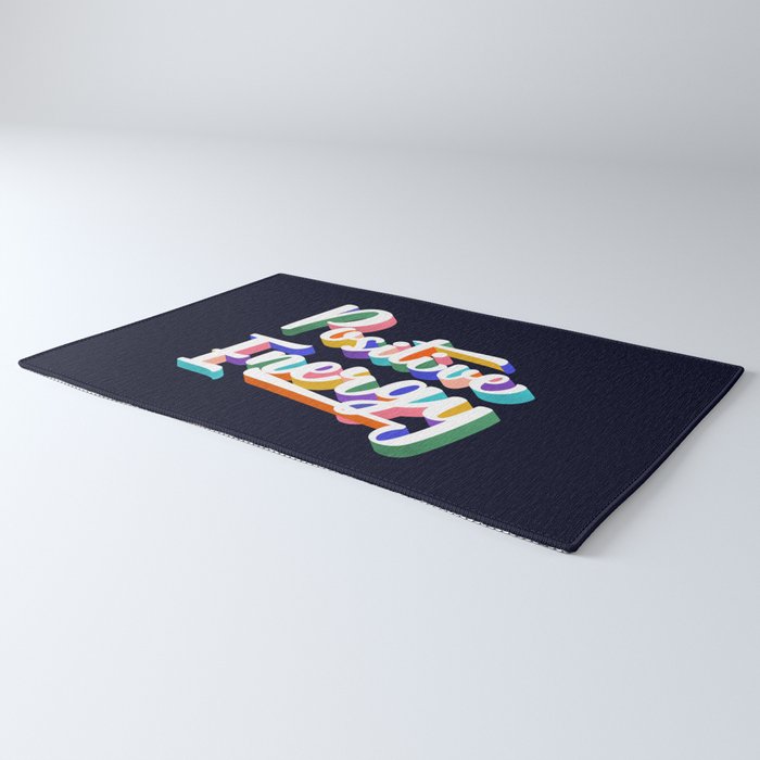 Positive Energy- typography Rug Gallery Image 3