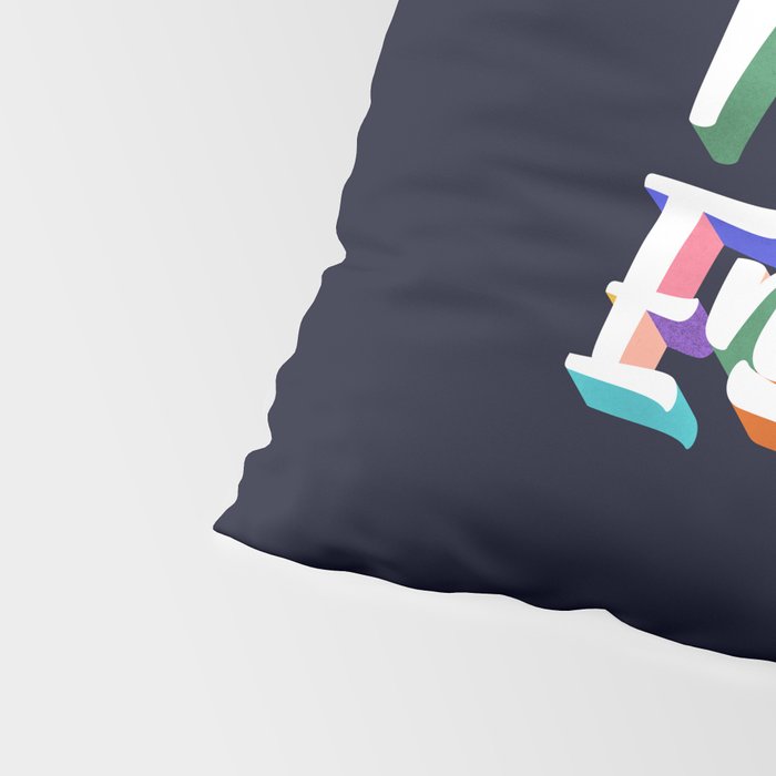 Positive Energy- typography Pillow Sham Gallery Image 4