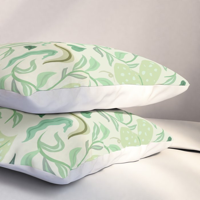 Playful Greens Pillow Sham Gallery Image 3