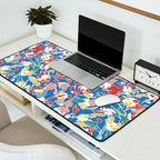 Wild colorful flowery meadow B Desk Mat Gallery Image 2