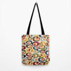 Retro Mid Century Modern Atomic Pattern Tote Bag Gallery Image 2