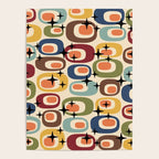 Retro Mid Century Modern Atomic Pattern Poster Gallery Image 4