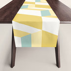 Cuboid Geometric Abstract Shapes Pattern XXXVI Table Runner Gallery Image 1