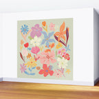 Modern Flowers Wall Mural Gallery Image 2