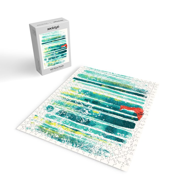 Fox in quiet forest Jigsaw Puzzle Gallery Image 2