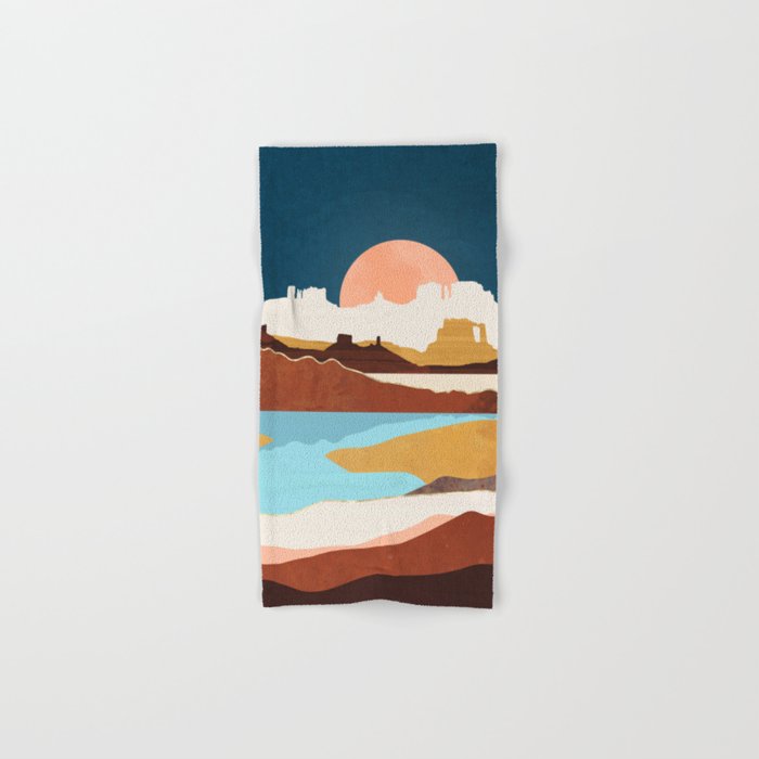Desert Moon Lake Bath Towel Gallery Image 1
