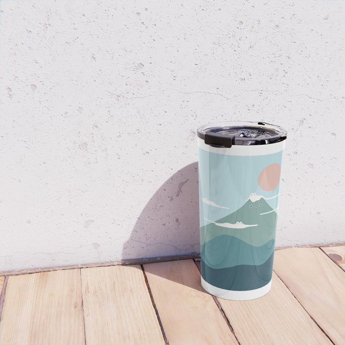 Cat Landscape 72B Travel Mug Gallery Image 4