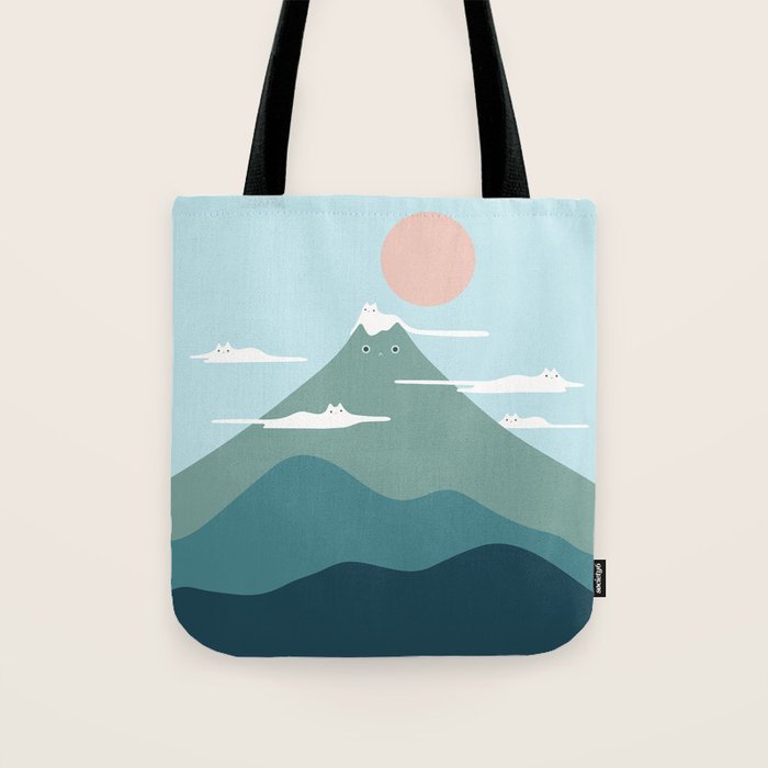 Cat Landscape 72B Tote Bag Gallery Image 1