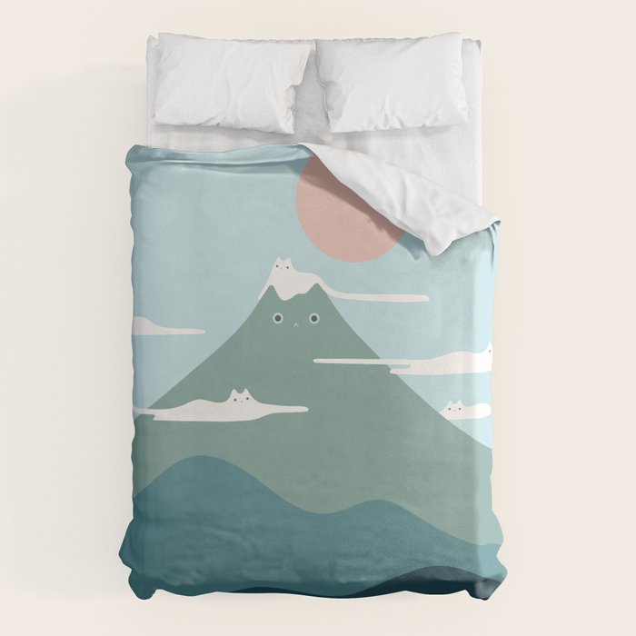 Cat Landscape 72B Duvet Cover Gallery Image 1