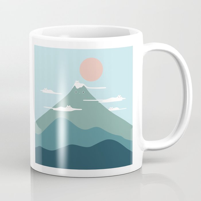 Cat Landscape 72B Coffee Mug Gallery Image 1