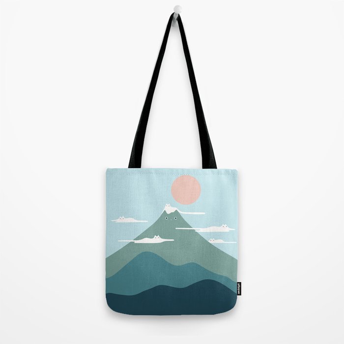 Cat Landscape 72B Tote Bag Gallery Image 2