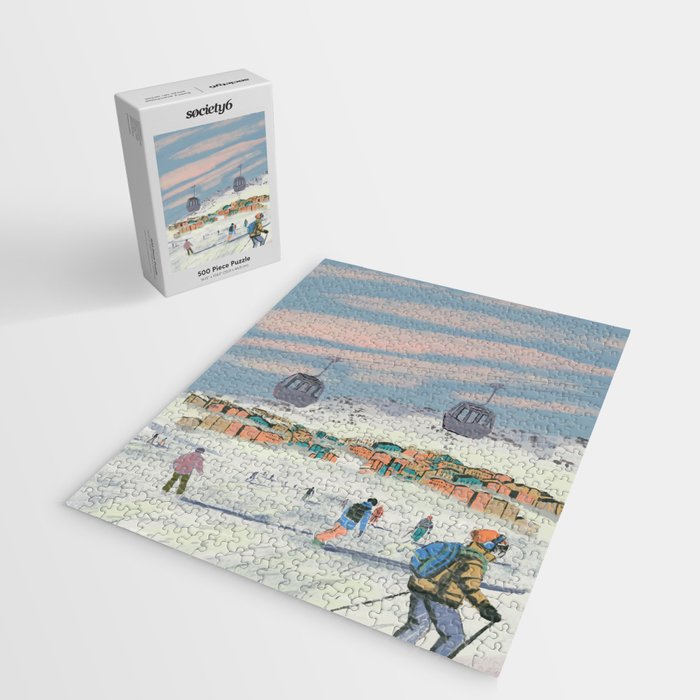 Winter Ski Trip.  Jigsaw Puzzle Gallery Image 2