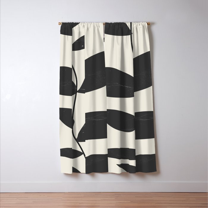 minimal plant Window Curtain Gallery Image 3