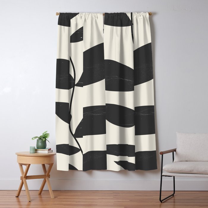 minimal plant Window Curtain Gallery Image 5