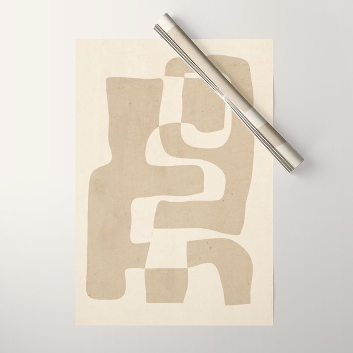 Abstract Art 55/beige 2 Wrapping Paper Gallery Image 1