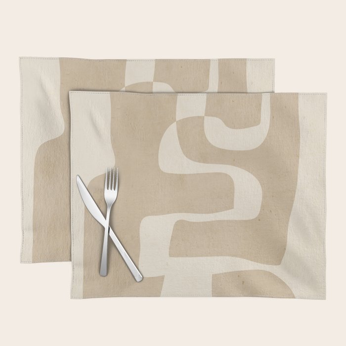 Abstract Art 55/beige 2 Placemat Gallery Image 1