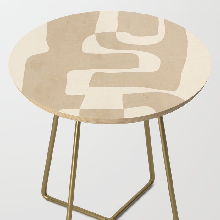 Abstract Art 55/beige 2 Side Table Gallery Image 2