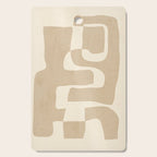 Abstract Art 55/beige 2 Cutting Board Gallery Image 1