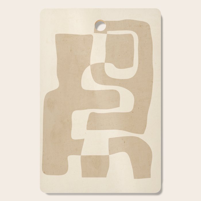 Abstract Art 55/beige 2 Cutting Board Gallery Image 1