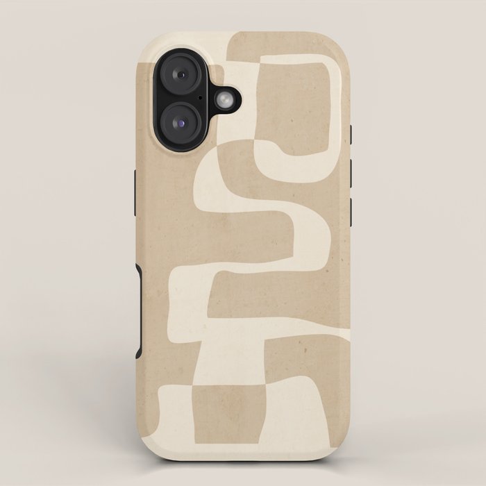 Abstract Art 55/beige 2 iPhone Case Gallery Image 1