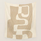 Abstract Art 55/beige 2 Wall Tapestry Gallery Image 4