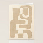 Abstract Art 55/beige 2 Stationery Card Gallery Image 2