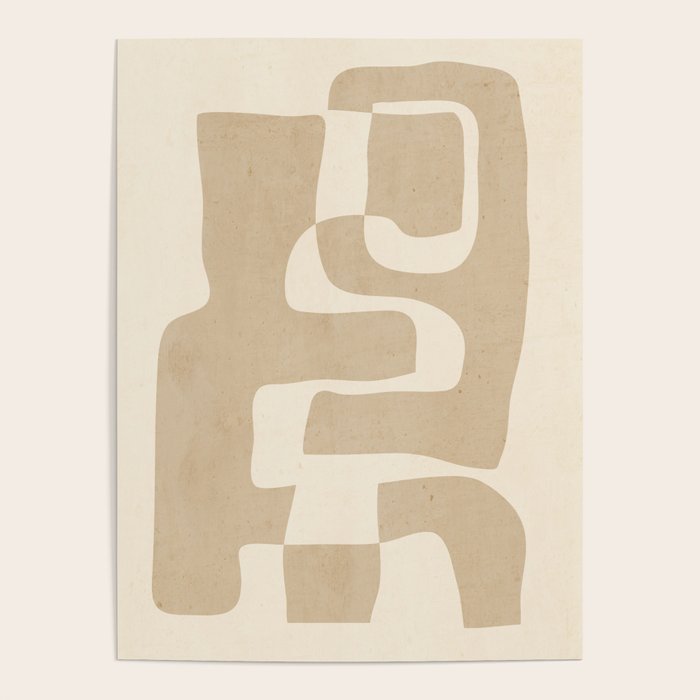 Abstract Art 55/beige 2 Poster Gallery Image 4