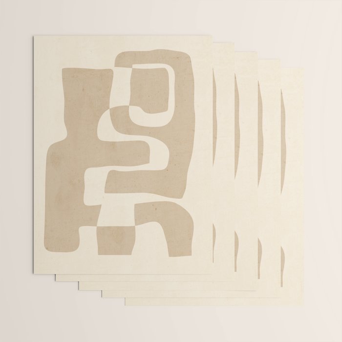 Abstract Art 55/beige 2 Wrapping Paper Gallery Image 3