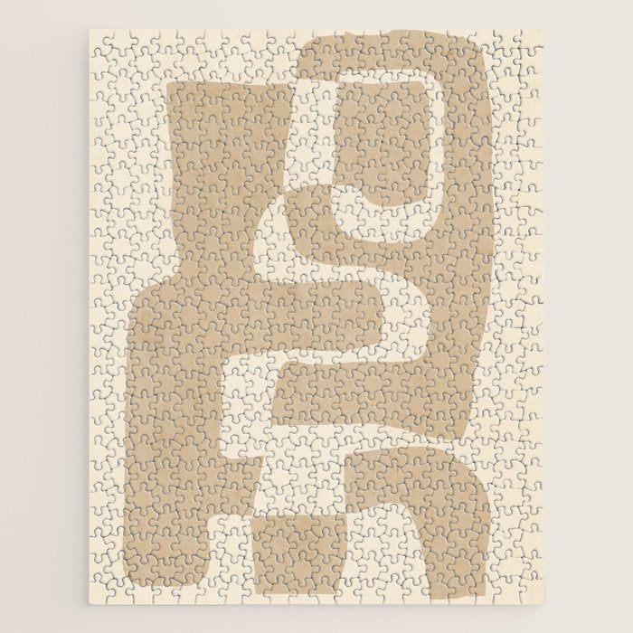 Abstract Art 55/beige 2 Jigsaw Puzzle Gallery Image 1