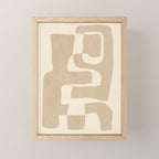 Abstract Art 55/beige 2 Mini Art Print Gallery Image 1