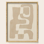 Abstract Art 55/beige 2 Serving Tray Gallery Image 1