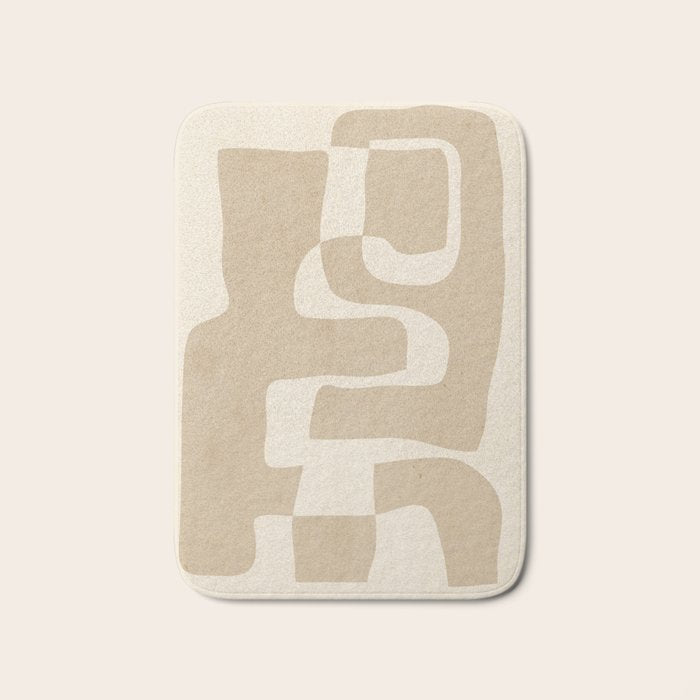 Abstract Art 55/beige 2 Bath Mat Gallery Image 1