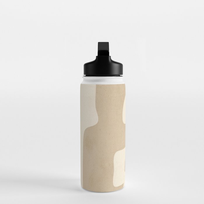 Abstract Art 55/beige 2 Water Bottle Gallery Image 3