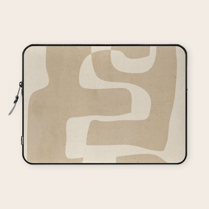 Abstract Art 55/beige 2 Laptop Sleeve Gallery Image 1