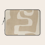 Abstract Art 55/beige 2 Laptop Sleeve Gallery Image 1