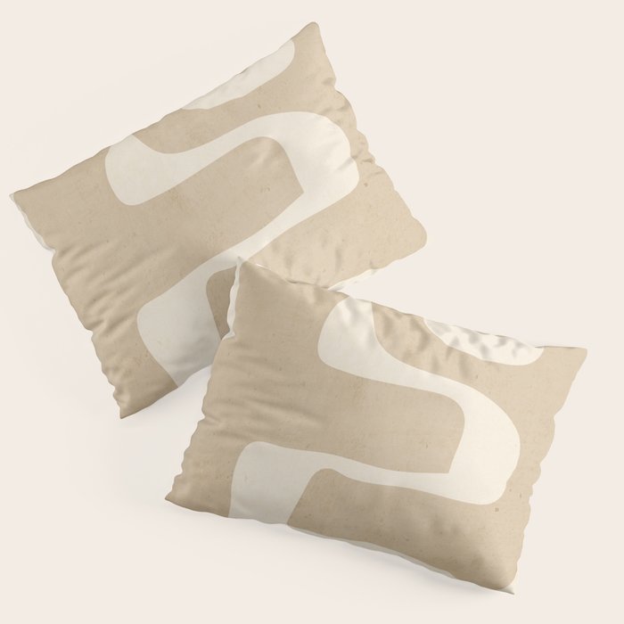 Abstract Art 55/beige 2 Pillow Sham Gallery Image 1