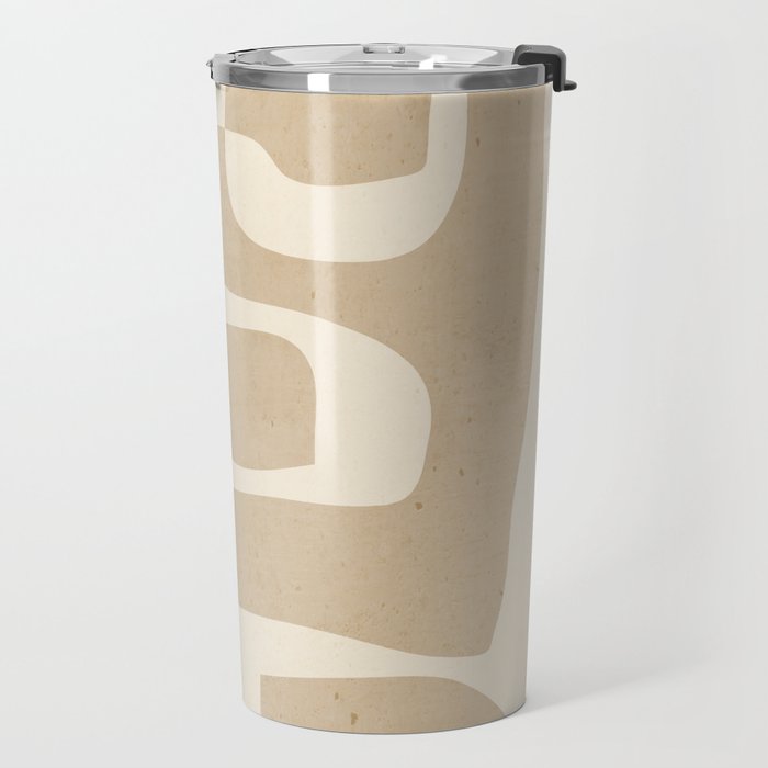 Abstract Art 55/beige 2 Travel Mug Gallery Image 2