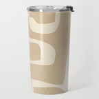 Abstract Art 55/beige 2 Travel Mug Gallery Image 2