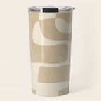 Abstract Art 55/beige 2 Travel Mug Gallery Image 1