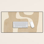 Abstract Art 55/beige 2 Desk Mat Gallery Image 1