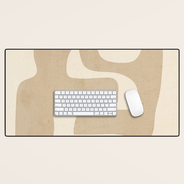 Abstract Art 55/beige 2 Desk Mat Gallery Image 1
