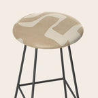Abstract Art 55/beige 2 Stool Gallery Image 2